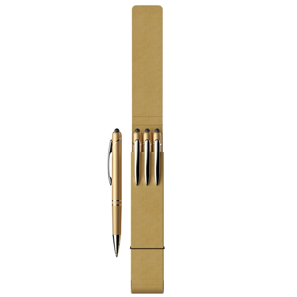 A collection of three Glacio Ballpoint Stylus Pens, presented in a... from ASI 88660 Spector & Co.