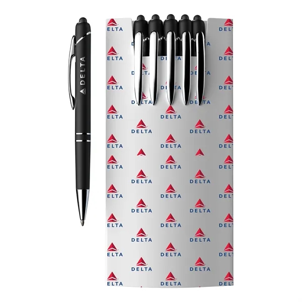 A collection of five Glacio Ballpoint Stylus Pens, presented in a... from ASI 88660 Spector & Co.