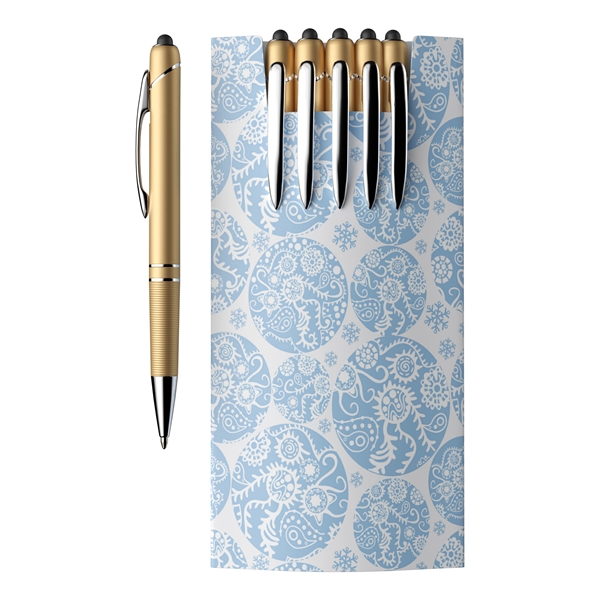 A collection of five Glacio Ballpoint Stylus Pens, presented in a... from ASI 88660 Spector & Co.