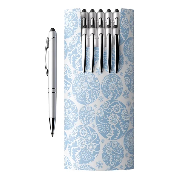 A collection of ten Glacio Ballpoint Stylus Pens, presented in a... from ASI 88660 Spector & Co.