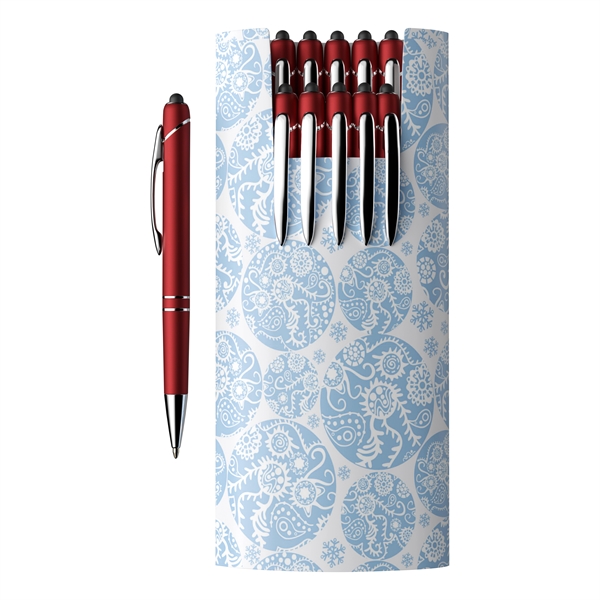 A collection of ten Glacio Ballpoint Stylus Pens, presented in a... from ASI 88660 Spector & Co.