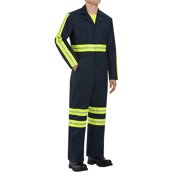 Enhanced Visibility Action Back Coverall - Long Sizes... from ASI 84358 S&S Activewear