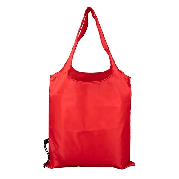 15" x 15 3/4" Pack-N-Toss polyester reusable shopping tote that folds... from ASI 62660 Innovation Line
