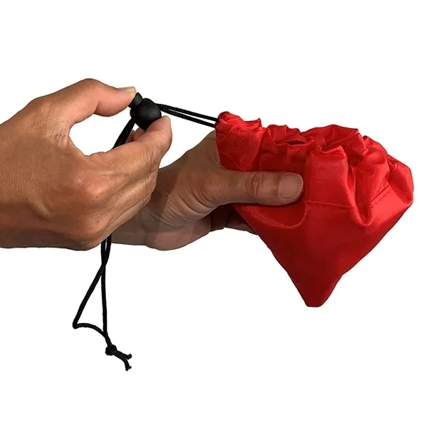 15" x 15 3/4" Pack-N-Toss polyester reusable shopping tote that folds... from ASI 62660 Innovation Line