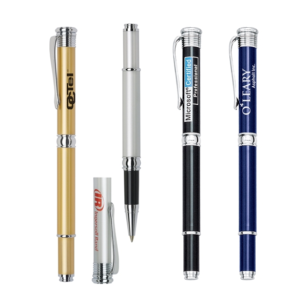 Brass cap-off rollerball pen available in several metallic colors with a... from ASI 68190 Lungsal / Lungsal