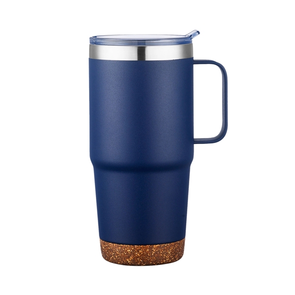24 OZ. S/S Travel Mug With Cork Bottom... from ASI 41511 Brainchild USA Inc / BrainChild Gift Club