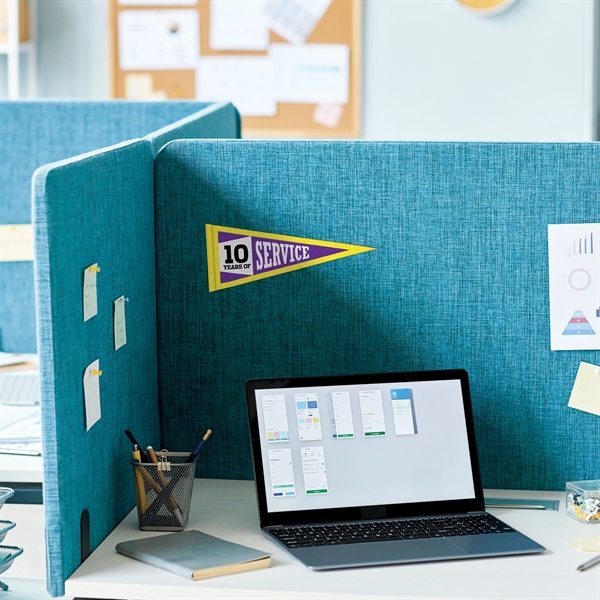 4" x 10" digitally printed custom soft felt pennant.... from ASI 80228 Quinn