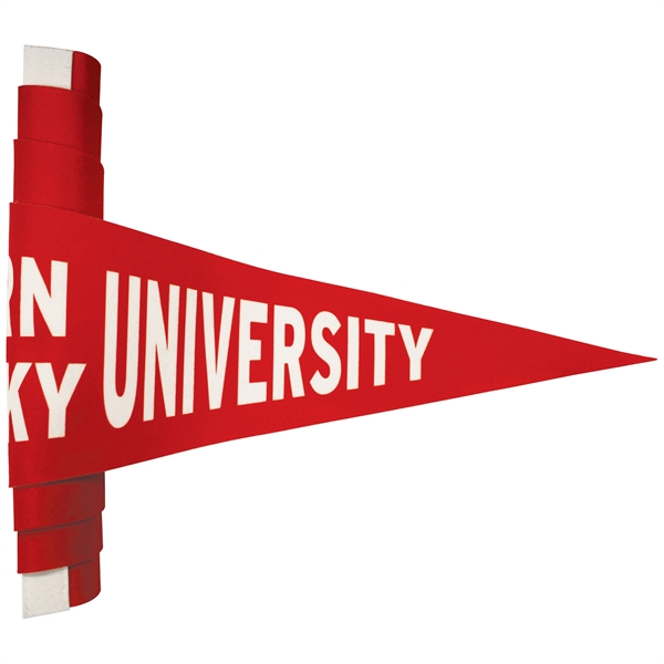 9" x 24" digitally printed custom soft felt pennant.... from ASI 80228 Quinn