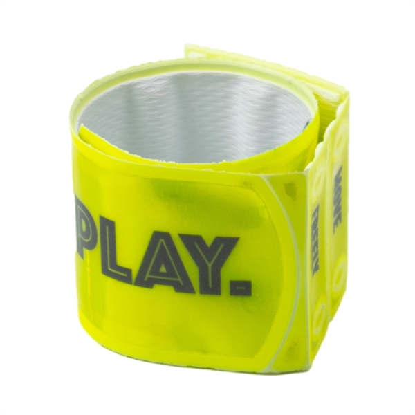 Snap-on wrist reflector, zipper pull, and laces all made with reflective... from ASI 54040 Fey Promo / Reflectix® Mi Line by Fey