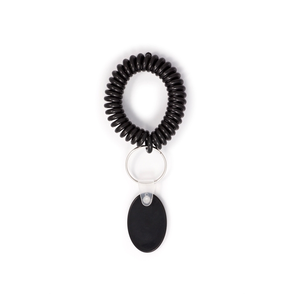 Wrist Coils with high quality coil with oval tag, full color... from ASI 64635 KEY-BAK Promotional Products