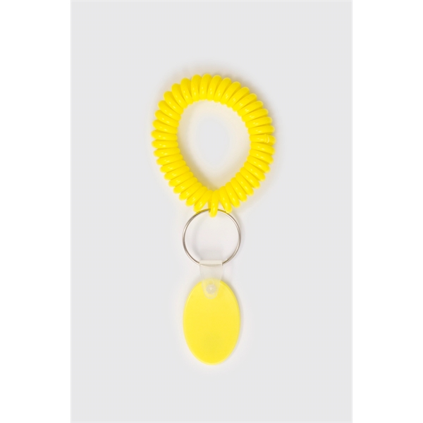 Wrist Coils with high quality coil with oval tag, full color... from ASI 64635 KEY-BAK Promotional Products