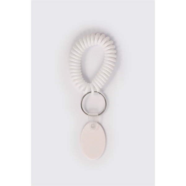 Wrist Coils with high quality coil with oval tag, full color... from ASI 64635 KEY-BAK Promotional Products