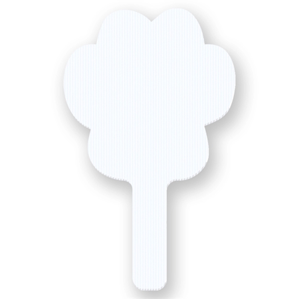 Paw print rally hand fan made of white corrugated plastic.... from ASI 93520 Ventura Inc