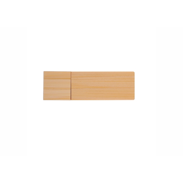 128 MB capacity USB flash drive with bamboo cover... from ASI 72657 Active Life Promo / Ingrain Promo