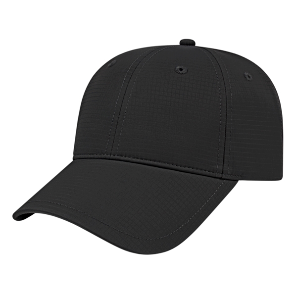 Medium profile six panel structured polyester cap with UV protection, moisture... from ASI 43792 Cap America Inc