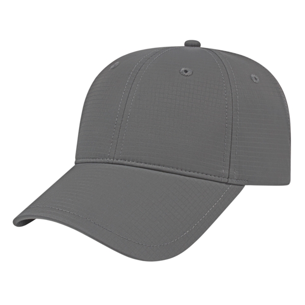 Medium profile six panel structured polyester cap with UV protection, moisture... from ASI 43792 Cap America Inc