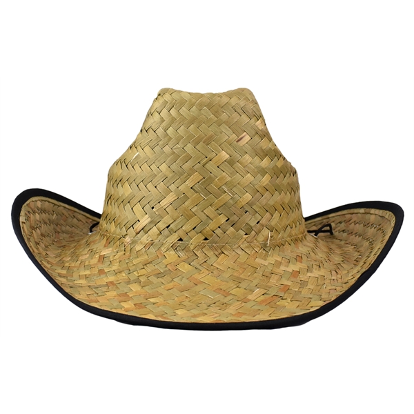 Western Cowboy Straw Hat With Custom Patch... from ASI 72657 Active Life Promo / Apres Ski Active Life Promo