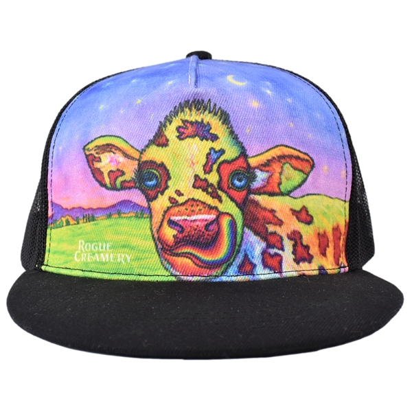 Flat Brim Trucker Hat with Full color imprint - FivePanels... from ASI 72657 Active Life Promo / Active Life