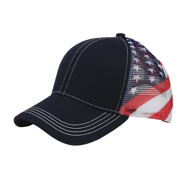 Mega Cap USA Cotton Twill Mesh Cap. Six panel. Structured.... from ASI 89380 Staton Corporate and Casual / Staton®
