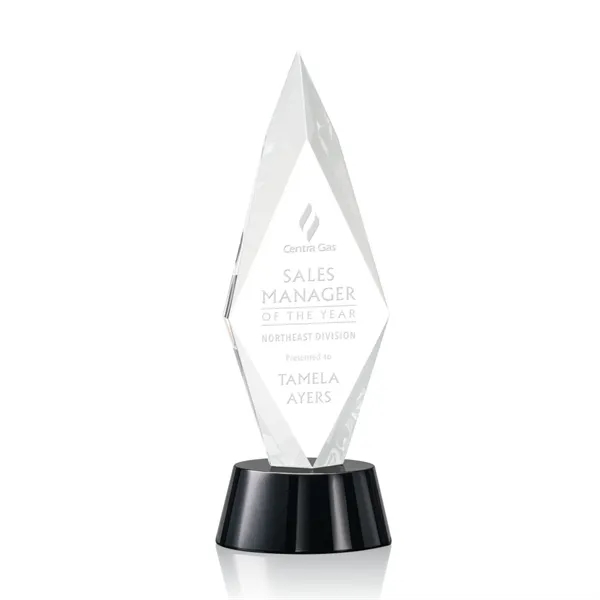 Breathtakingly beveled, this arrowhead-shaped award is mounted on a stunning round... from ASI 84592 St Regis Group / St Regis
