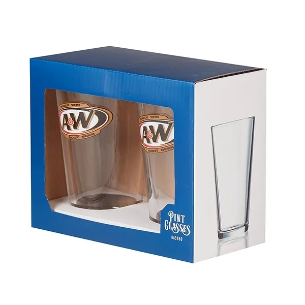 Set of two classic 16 ounce pint glasses in box.... from ASI 57800 Gordon Sinclair / Gordon Sinclair®