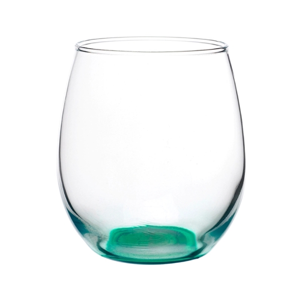 Stemless wine glass with 15 oz. capacity plus free 1 color... from ASI 37218 Athena Promo (tm)