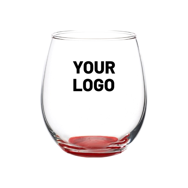 Stemless wine glass with 15 oz. capacity plus free 1 color... from ASI 37218 Athena Promo (tm)