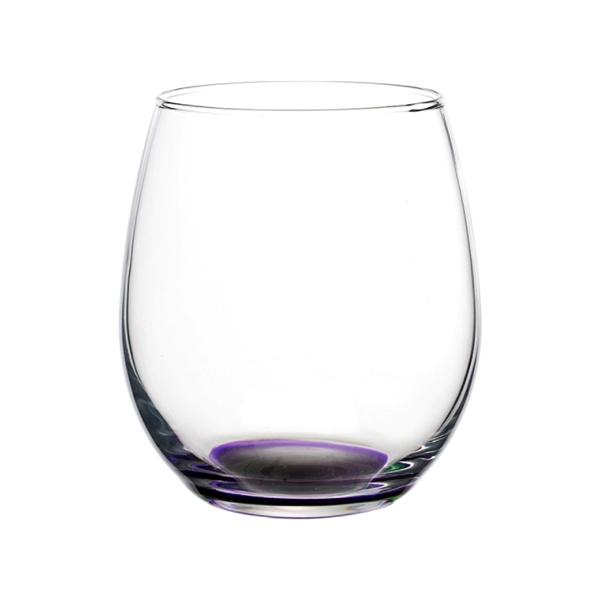 Stemless wine glass with 15 oz. capacity plus free 1 color... from ASI 37218 Athena Promo (tm)