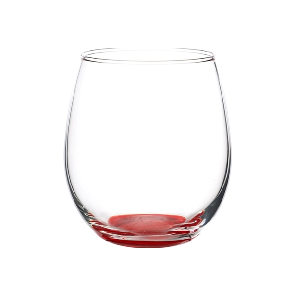 Stemless wine glass with 15 oz. capacity plus free 1 color... from ASI 37218 Athena Promo (tm)