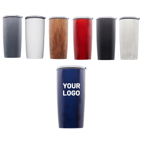 Hybrid stainless steel plastic tumbler with 20 oz. capacity plus free... from ASI 37218 Athena Promo (tm)