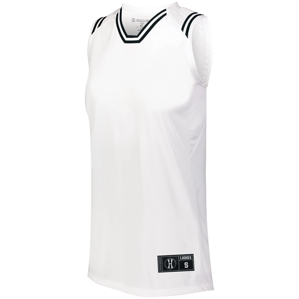 The Ladies Retro Basketball Jersey combines a vintage look with modern... from ASI 37461 Augusta Sportswear / Holloway Sportswear