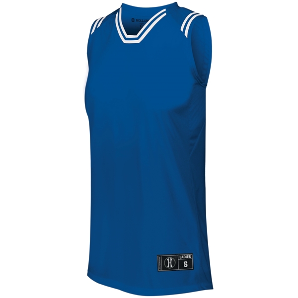 The Ladies Retro Basketball Jersey combines a vintage look with modern... from ASI 37461 Augusta Sportswear / Holloway Sportswear