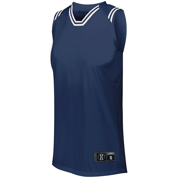 The Ladies Retro Basketball Jersey combines a vintage look with modern... from ASI 37461 Augusta Sportswear / Holloway Sportswear