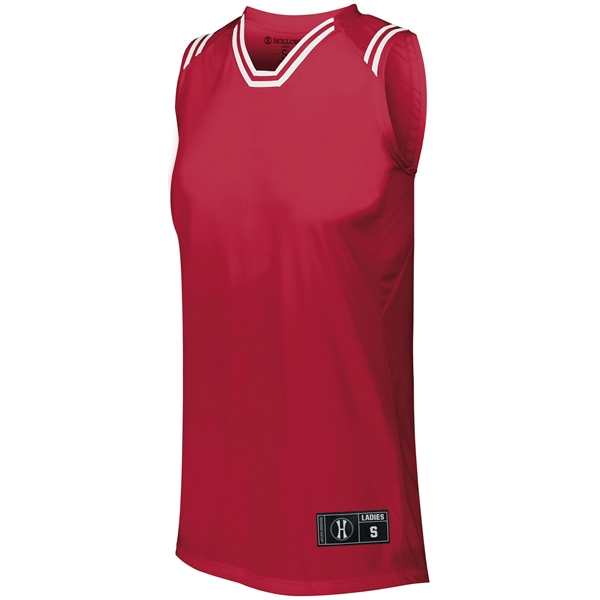 The Ladies Retro Basketball Jersey combines a vintage look with modern... from ASI 37461 Augusta Sportswear / Holloway Sportswear