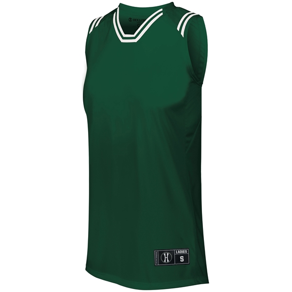 The Ladies Retro Basketball Jersey combines a vintage look with modern... from ASI 37461 Augusta Sportswear / Holloway Sportswear