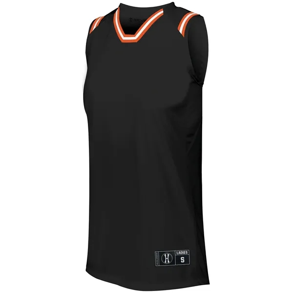 The Ladies Retro Basketball Jersey combines a vintage look with modern... from ASI 37461 Augusta Sportswear / Holloway Sportswear