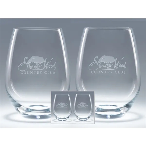 20.25 oz Elite Red Stemless made of machine-blown glass.... from ASI 62985 J. Charles