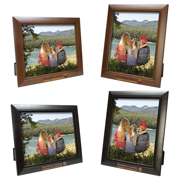 8" x 10" colored wood frame with black velvet back, glass... from ASI 62190 Illini