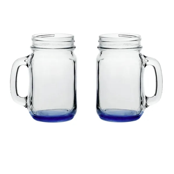 Mason drinking jar with handle, 16 oz. plus 1 color silkscreen... from ASI 37218 Athena Promo (tm)