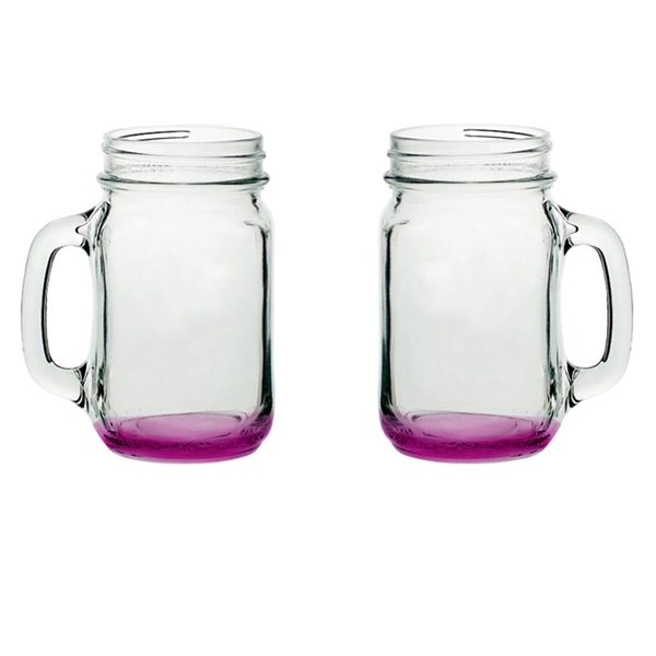 Mason drinking jar with handle, 16 oz. plus 1 color silkscreen... from ASI 37218 Athena Promo (tm)