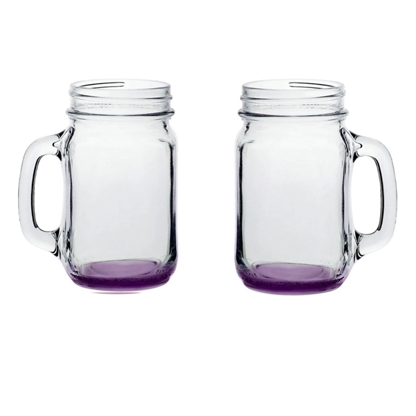Mason drinking jar with handle, 16 oz. plus 1 color silkscreen... from ASI 37218 Athena Promo (tm)
