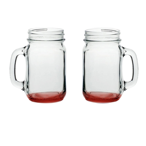 Mason drinking jar with handle, 16 oz. plus 1 color silkscreen... from ASI 37218 Athena Promo (tm)