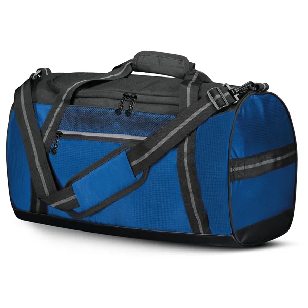 Rivalry Duffel Bag with 100% polyester microcheck.... from ASI 37461 Augusta Sportswear / Holloway Sportswear