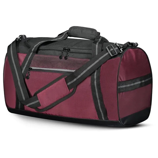 Rivalry Duffel Bag with 100% polyester microcheck.... from ASI 37461 Augusta Sportswear / Holloway Sportswear