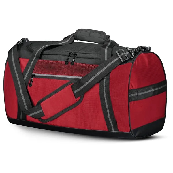 Rivalry Duffel Bag with 100% polyester microcheck.... from ASI 37461 Augusta Sportswear / Holloway Sportswear