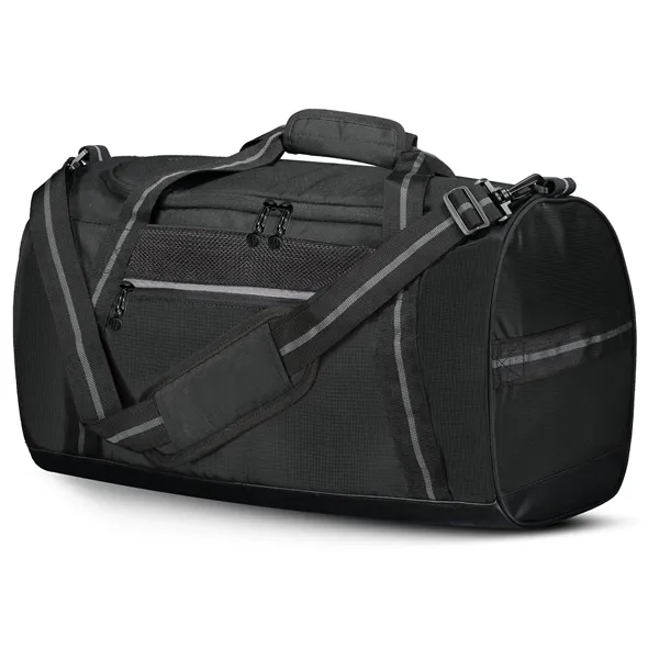 Rivalry Duffel Bag with 100% polyester microcheck.... from ASI 37461 Augusta Sportswear / Holloway Sportswear