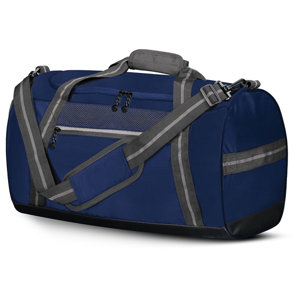 Rivalry Duffel Bag with 100% polyester microcheck.... from ASI 37461 Augusta Sportswear / Holloway Sportswear