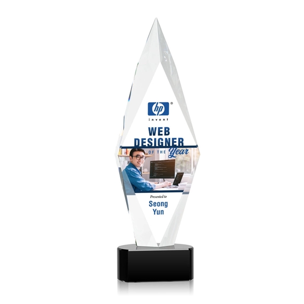 Manilow VividPrint™ Award on Paragon Base - Black... from ASI 84592 St Regis Group / St Regis
