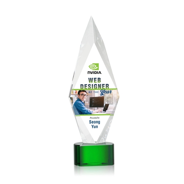 Manilow VividPrint™ Award on Paragon Base - Green... from ASI 84592 St Regis Group / St Regis