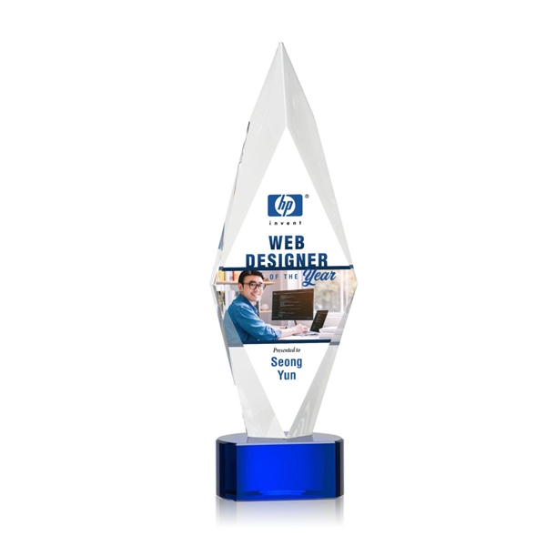 Manilow VividPrint™ Award on Paragon Base - Blue... from ASI 84592 St Regis Group / St Regis